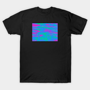 Polysexual Pride Shining Rippling Water Pattern T-Shirt